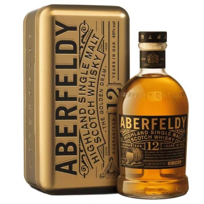WHISKY ABERFELDY 12YO GOLD SINGLE MALT 0,7L + OPAKOWANIE