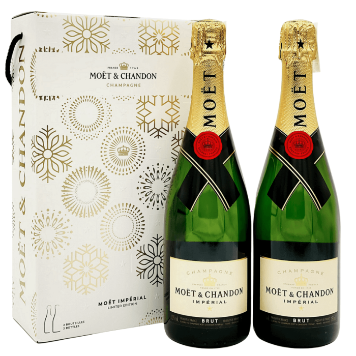 Szampan MOET & CHANDON BRUT IMPERIAL TWIN SET 2*0,75L + OPAKOWANIE