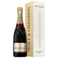 MOET&CHANDON BRUT IMPERIAL 0,75L + KARTONIK CONGRATULATION 2023