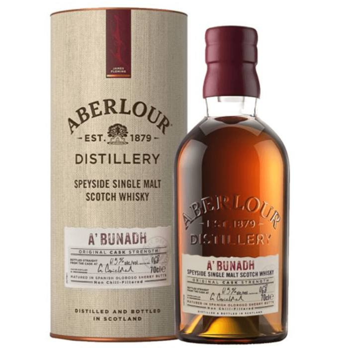 ABERLOUR A'BUNADH WHISKY SINGLE MALT 0,7L + TUBA