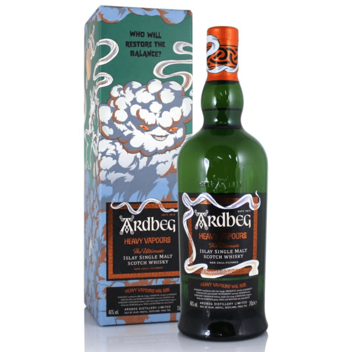 ARDBEG HEAVY VAPOURS LIMITED EDITION WHISKY SINGLE MALT 0,7L + KARTON