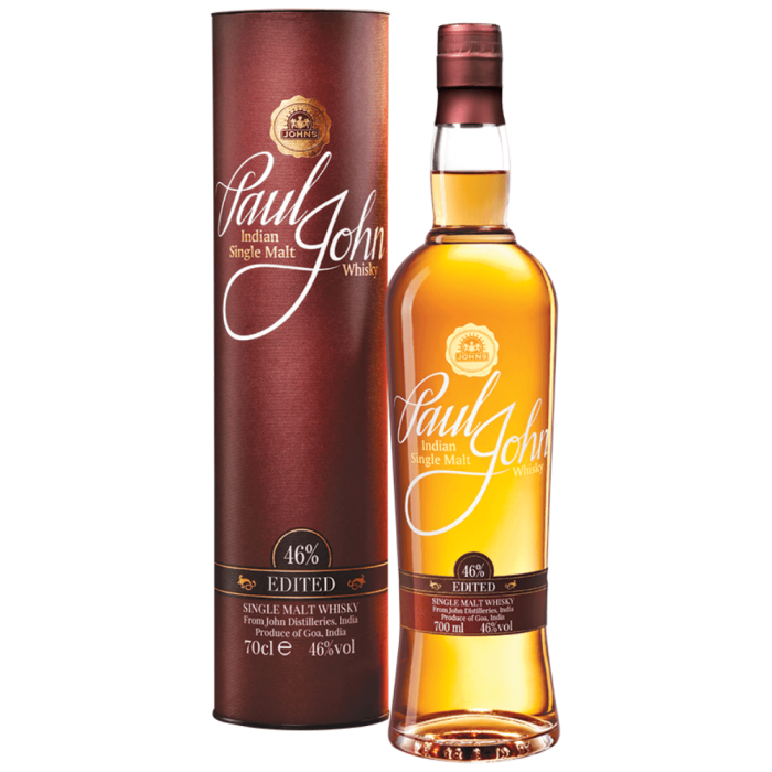 PAUL JOHN EDITED WHISKY SINGLE MALT 0,7L + TUBA