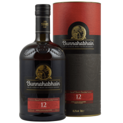 BUNNAHABHAIN 12YO WHISKY SINGLE MALT 0,7L + OPAKOWANIE