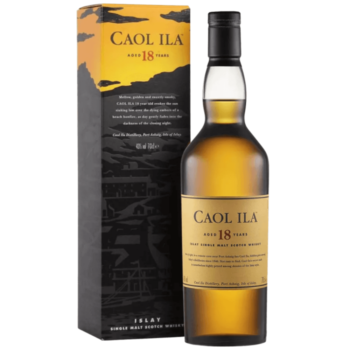 CAOL ILA 18YO WHISKY SINGLE MALT 0,7L + KARTONIK