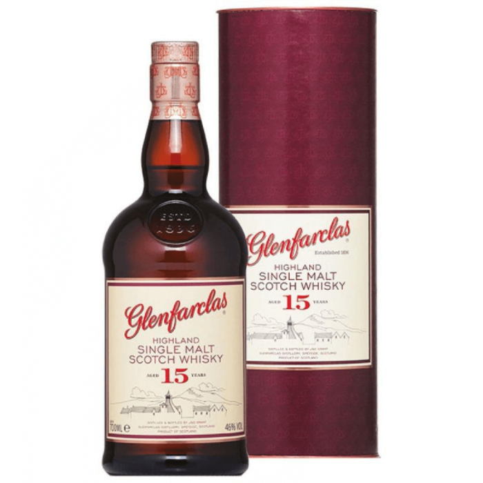 GLENFARCLAS 15YO WHISKY SINGLE MALT 0,7L + TUBA