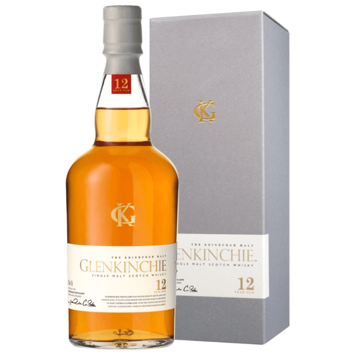 GLENKINCHIE 12YO WHISKY SINGLE MALT 0,7L + KARTONIK