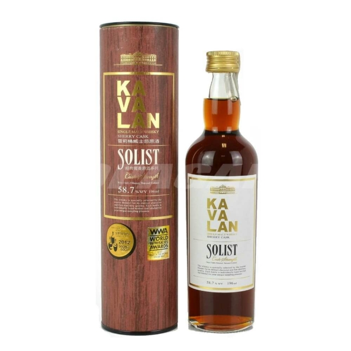 KAVALAN SOLIST SHERRY CASK WHISKY 0,196L + TUBA