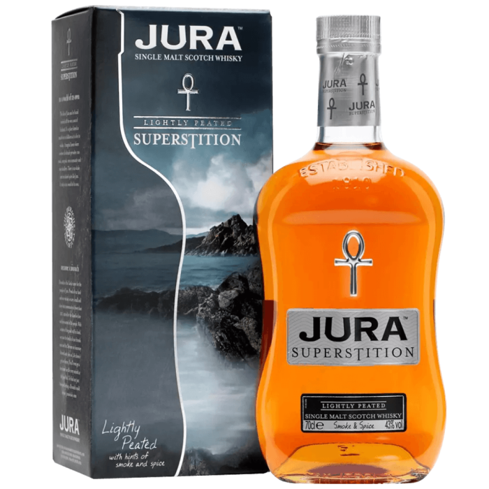 JURA SUPERSTITION WHISKY SINGLE MALT 0,7L + KARTONIK