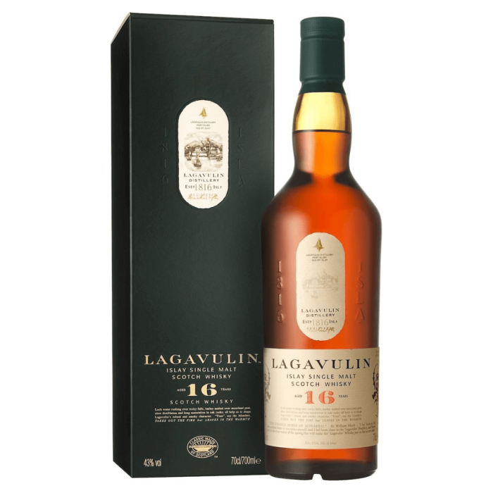 LAGAVULIN 16YO WHISKY SINGLE MALT 0,7L + KARTONIK
