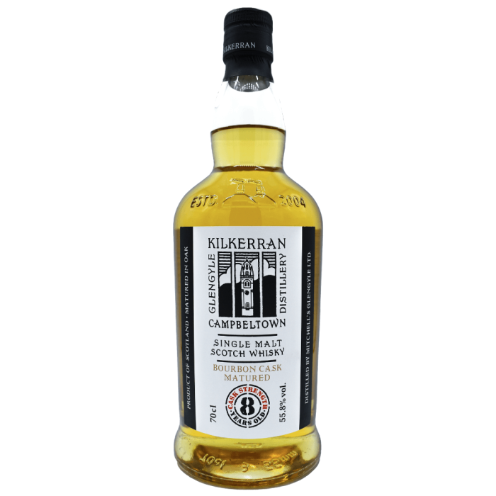KILKERRAN 8YO BOURBON CASK WHISKY SINGLE MALT 0,7L