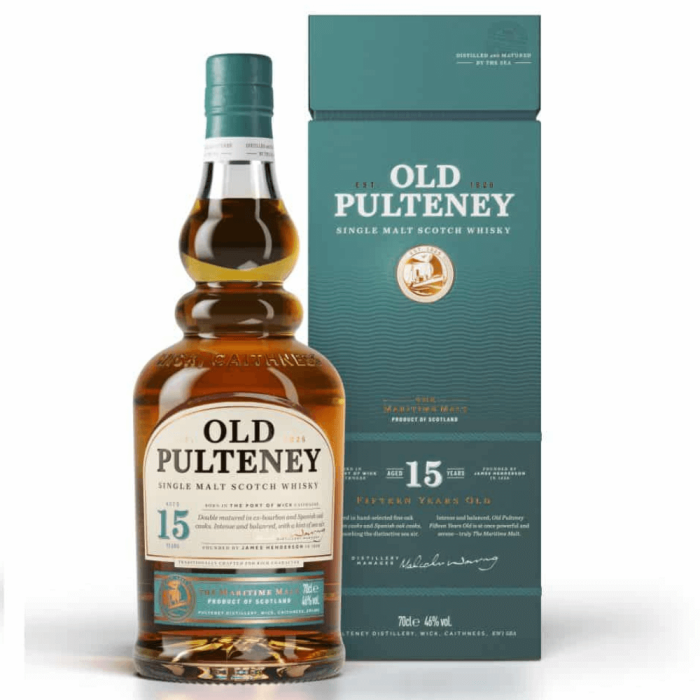 OLD PULTENEY 15YO WHISKY SINGLE MALT 0,7L + OPAKOWANIE