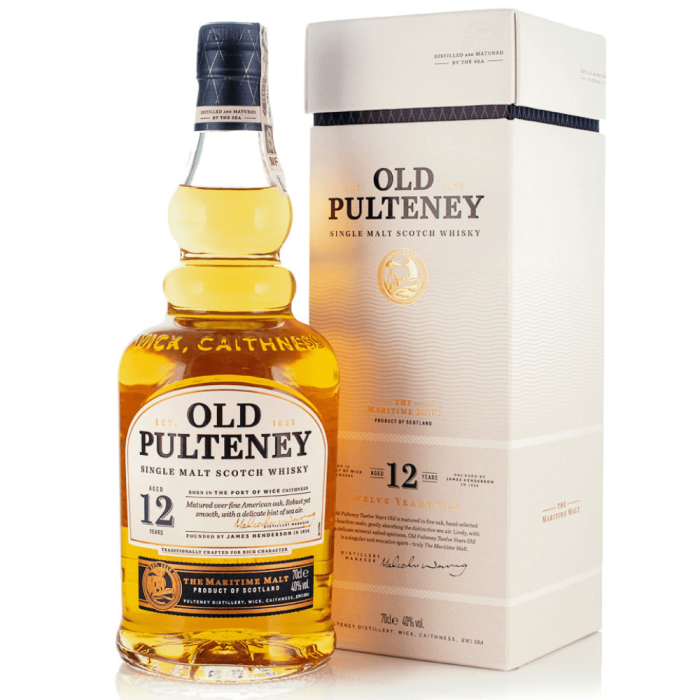 OLD PULTENEY 12YO WHISKY SINGLE MALT 0,7L + OPAKOWANIE