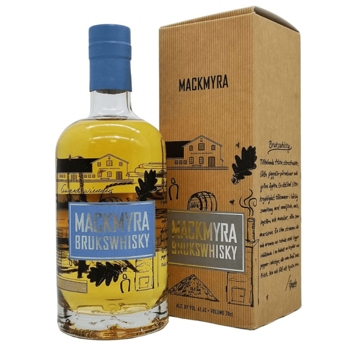 MACKMYRA BRUKSWHISKY WHISKY SINGLE MALT 0,7L + KARTON