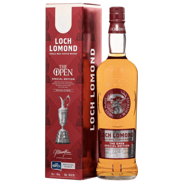 LOCH LOMOND THE OPEN SPECIAL EDITION WHISKY SINGLE MALT 0,7L + KARTONIK