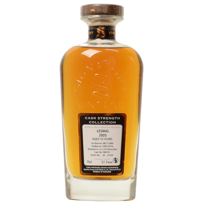 LEDAIG 2005 10YO SIGNATORY SINGLE MALT 0,7L + TUBA