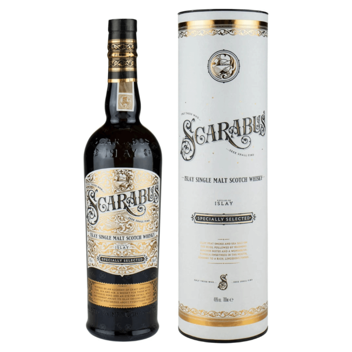 SCARABUS HUNTER LAING ISLAY WHISKY SINGLE MALT 0,7L + TUBA