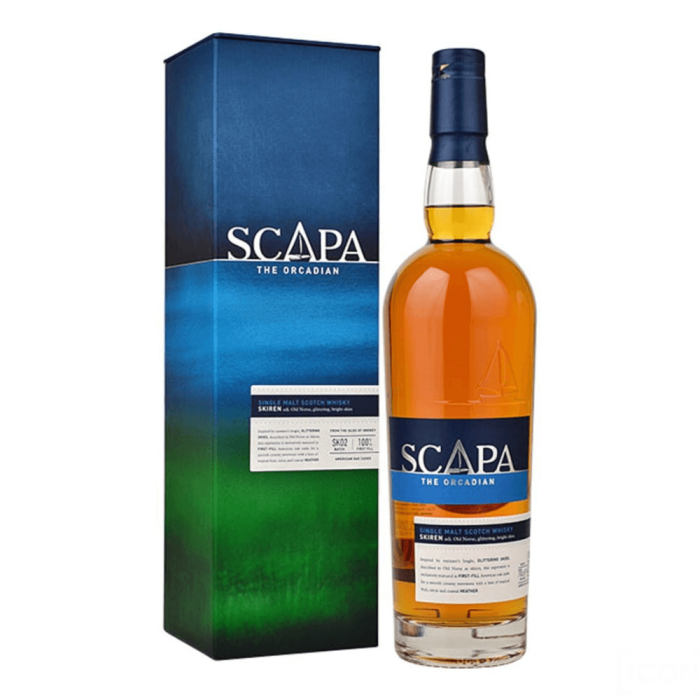 SCAPA SKIREN WHISKY SINGLE MALT 0,7L + KARTON
