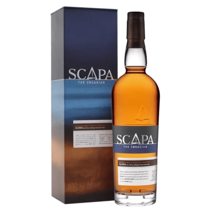 SCAPA GLANSA WHISKY SINGLE MALT 0,7L + KARTON