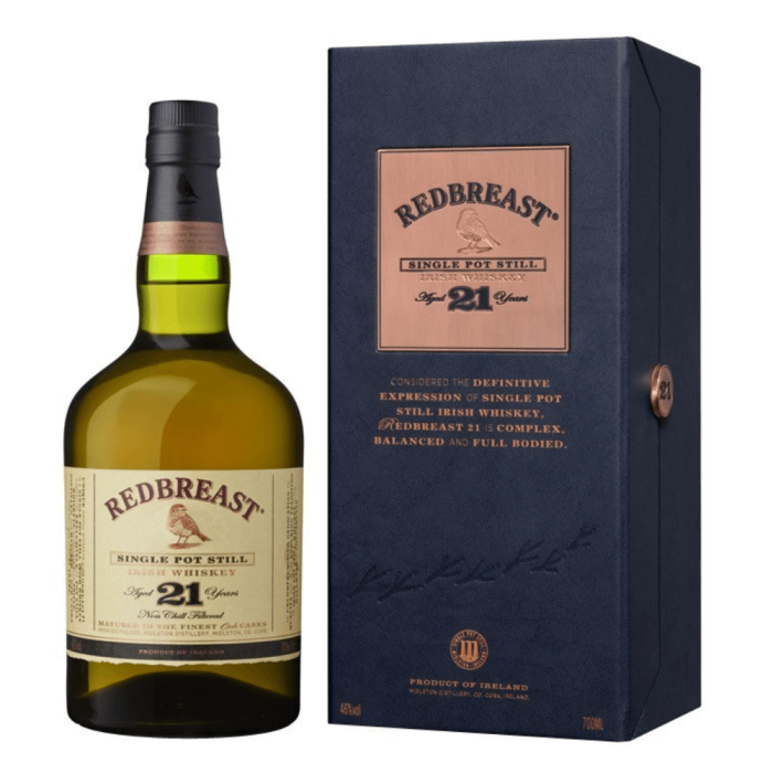 REDBREAST 21YO IRISH SINGLE POT STILL WHISKY 0,7L + OPAKOWANIE