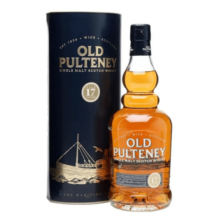 OLD PULTENEY 17YO WHISKY SINGLE MALT 0,7L + TUBA
