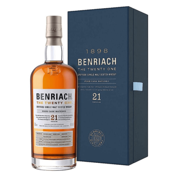 THE BENRIACH 21YO WHISKY SINGLE MALT 0,7L + OPAKOWANIE
