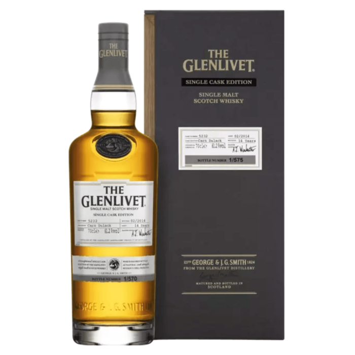 THE GLENLIVET 14YO CARN DULACK SINGLE CASK EDITION 0,7L