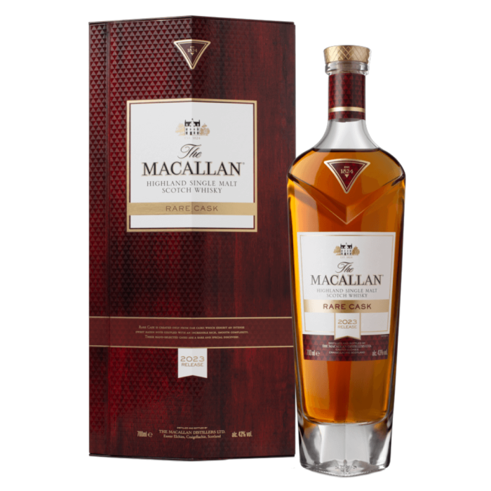 THE MACALLAN RARE CASK 2023 WHISKY SINGLE MALT 0,7L + KARTON