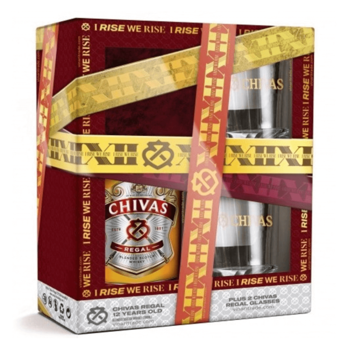CHIVAS REGAL 12YO WHISKY 0,7L + 2 SZKLANKI
