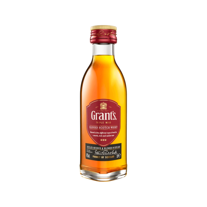 GRANT'S BLENDED WHISKY MINIATURKA ALKOHOLU 0,05L