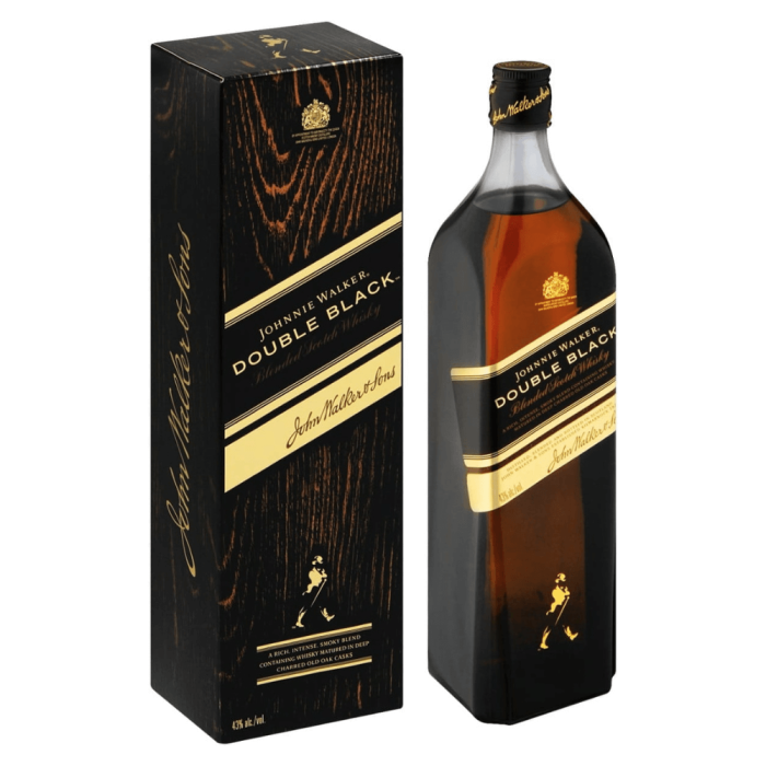 JOHNNIE WALKER DOUBLE BLACK WHISKY 0,7L + KARTON