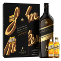 JOHNNIE WALKER DOUBLE BLACK WHISKY 0,7L + 2 MINI