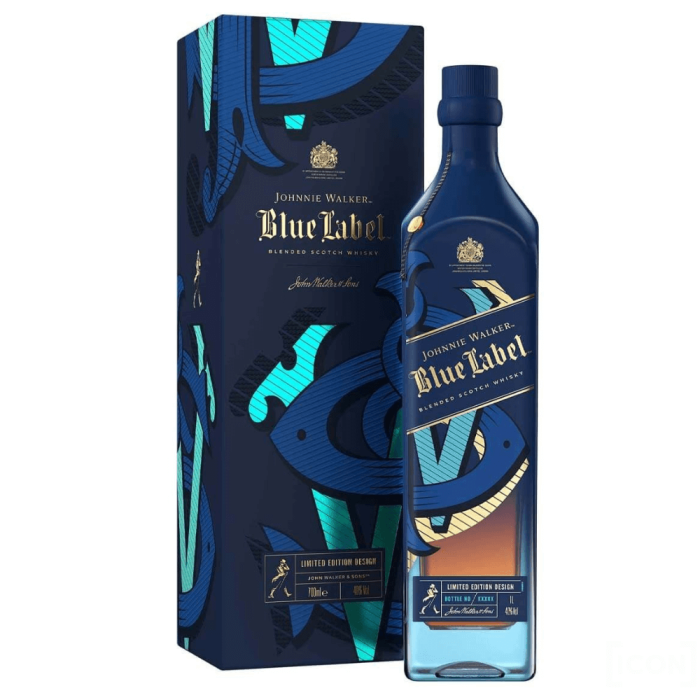 JOHNNIE WALKER BLUE LABEL ICON LIMITED EDITION DESIGN 0,7L
