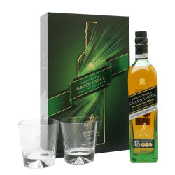 JOHNNIE WALKER GREEN LABEL 0,7L + SZKLANKI