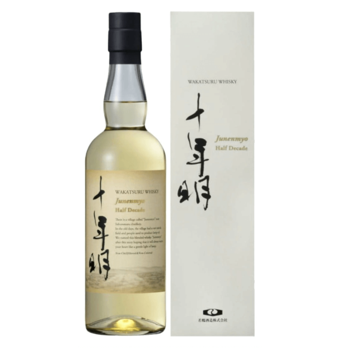 JUNENMYO HALF DECADE WAKATSURU WHISKY 0,7L + KARTONIK