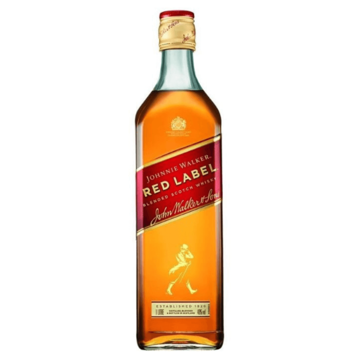 JOHNNIE WALKER RED LABEL WHISKY 1,0L