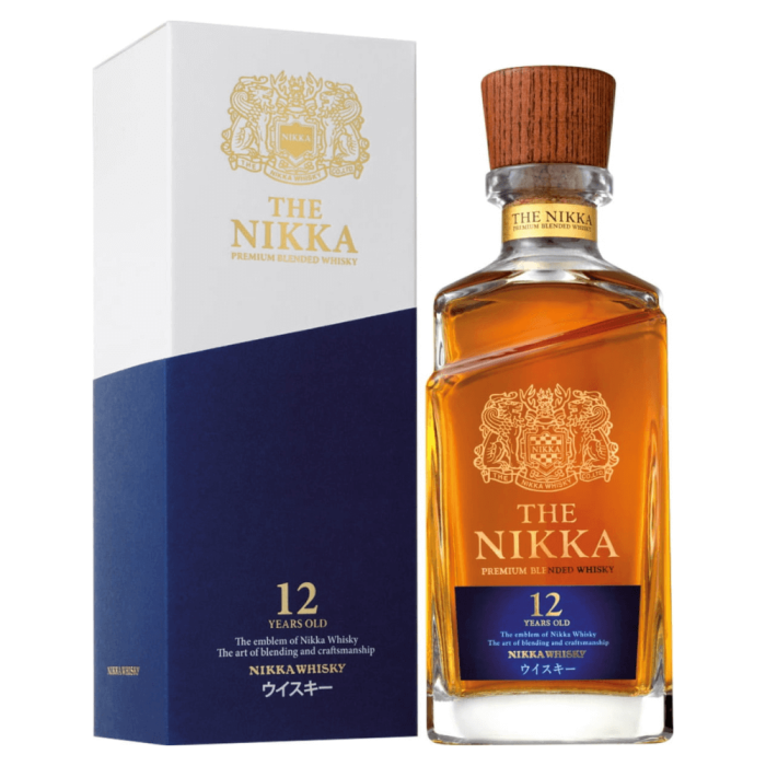 NIKKA 12YO PREMIUM BLENDED WHISKY 0,7L + KARTONIK