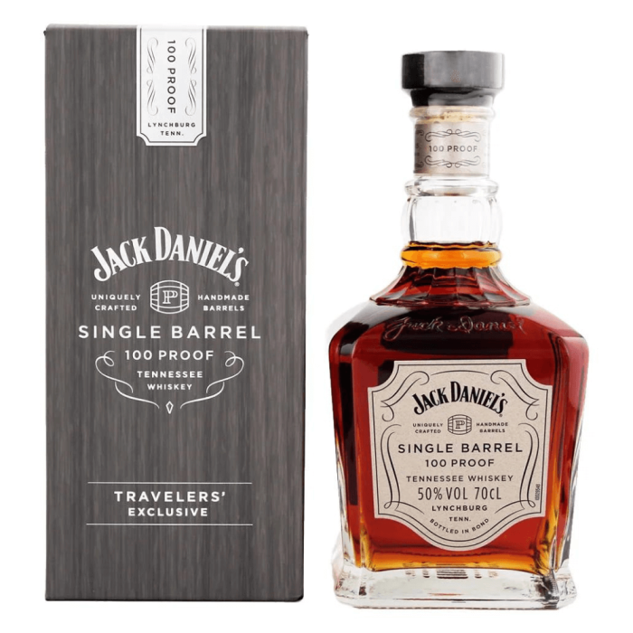 JACK DANIEL'S SINGLE BARREL 100 PROOF TRAVELERS' EXCLUSIVE