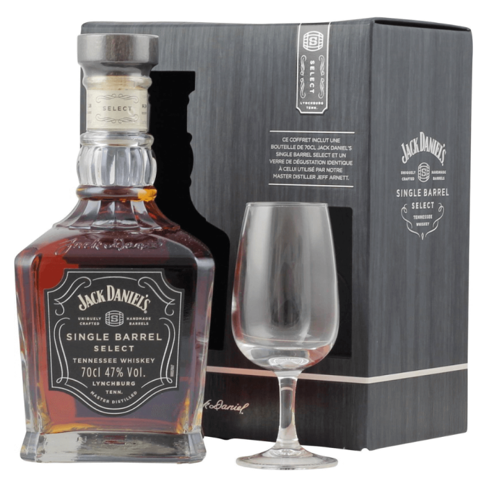 JACK DANIEL'S SINGLE BARREL 0,7L + KIELISZEK