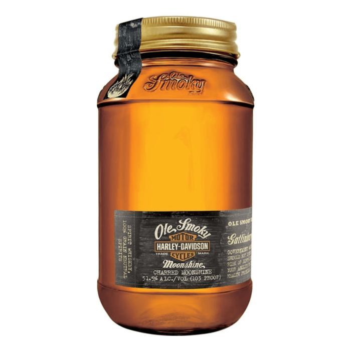 OLE SMOKY HARLEY DAVIDSON MOONSHINE SPIRIT WHISKEY 0,7L