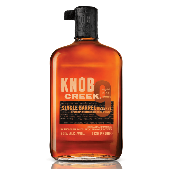 KNOB CREEK 9YO 60% SINGLE BARREL BOURBON 0,7L