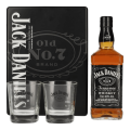 JACK DANIEL’S OLD NO.7 WHISKEY 0,7L + SZKLANKI / PUSZKA