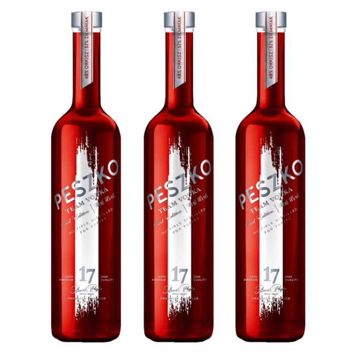 ZESTAW PESZKO TEAM VODKA RED EDITION 3 SZT. + AUTOGRAF