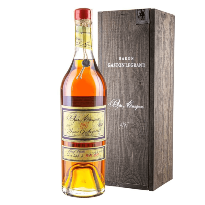 ARMAGNAC BARON GASTON LEGRAND 1997 + SKRZYNKA 0,7L