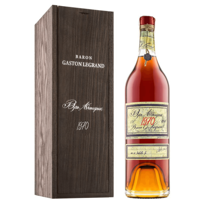 ARMAGNAC BARON GASTON LEGRAND 1970 + SKRZYNKA 0,7L