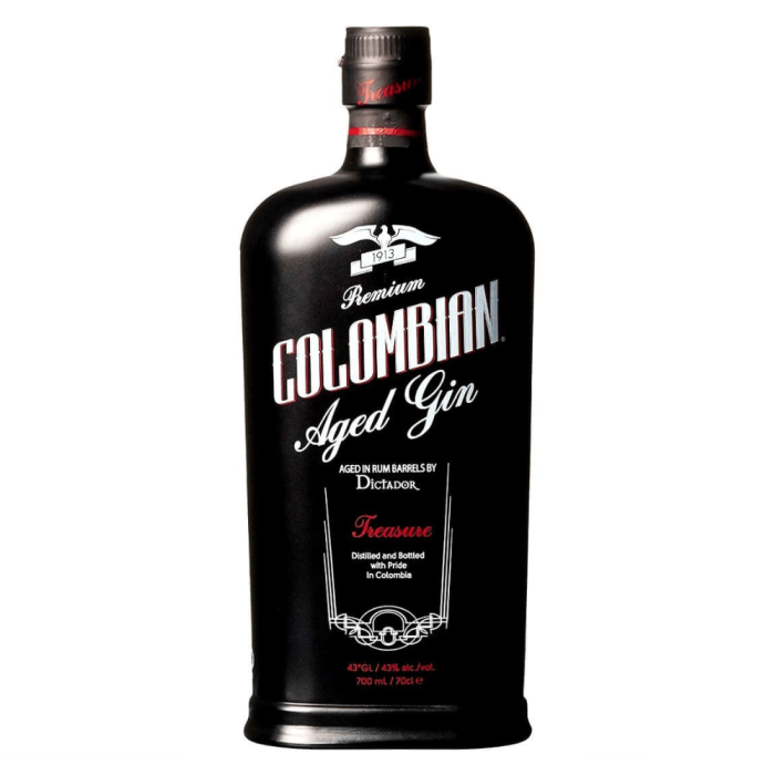 COLOMBIAN AGED GIN DICTADOR TREASURE 0,7L [BLACK]
