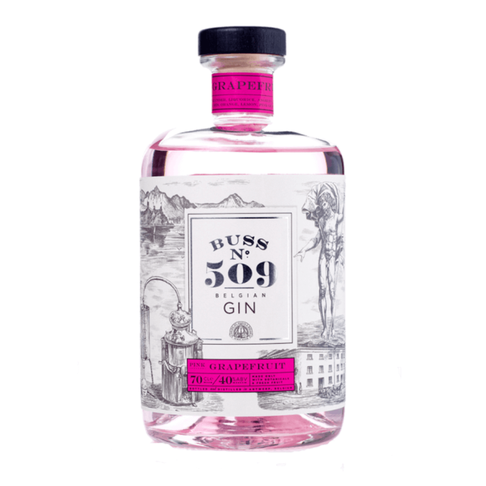 BUSS NR. 509 PINK GRAPEFRUIT BELGIUM FLAVOR GIN 0,7L