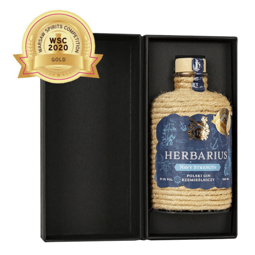 HERBARIUS NAVY STRENGHT GIN RZEMIEŚLNICZY 0,5L + OPAKOWANIE