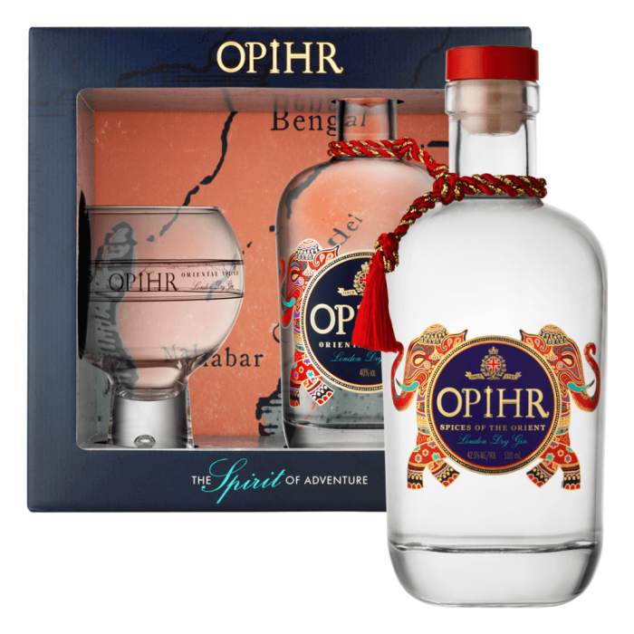 OPIHR ORIENTAL SPICED GIN 0,7L + KIELISZEK