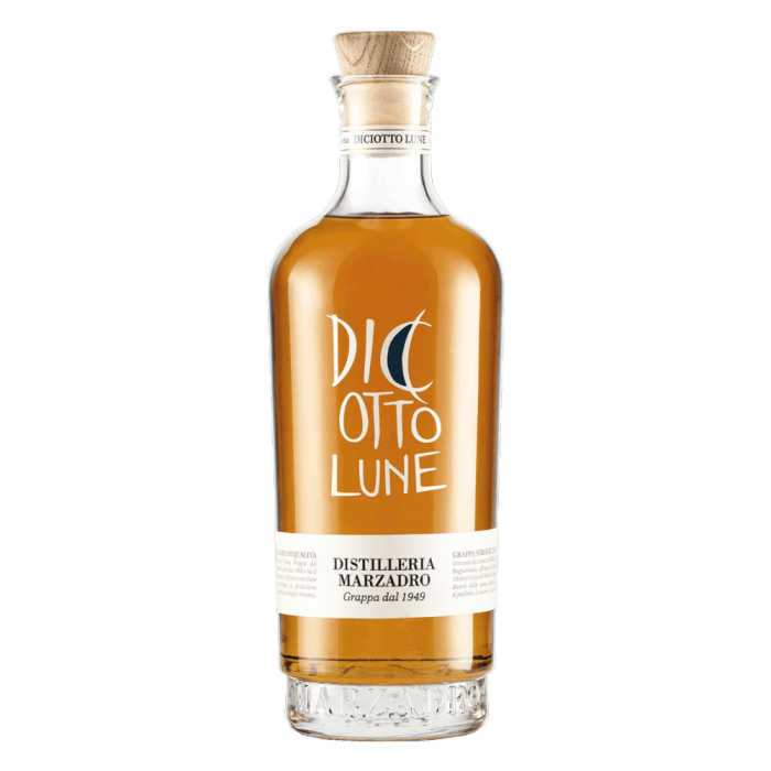 GRAPPA MARZADRO LE DICIOTTO LUNE STRAVECCHIA 0,7L