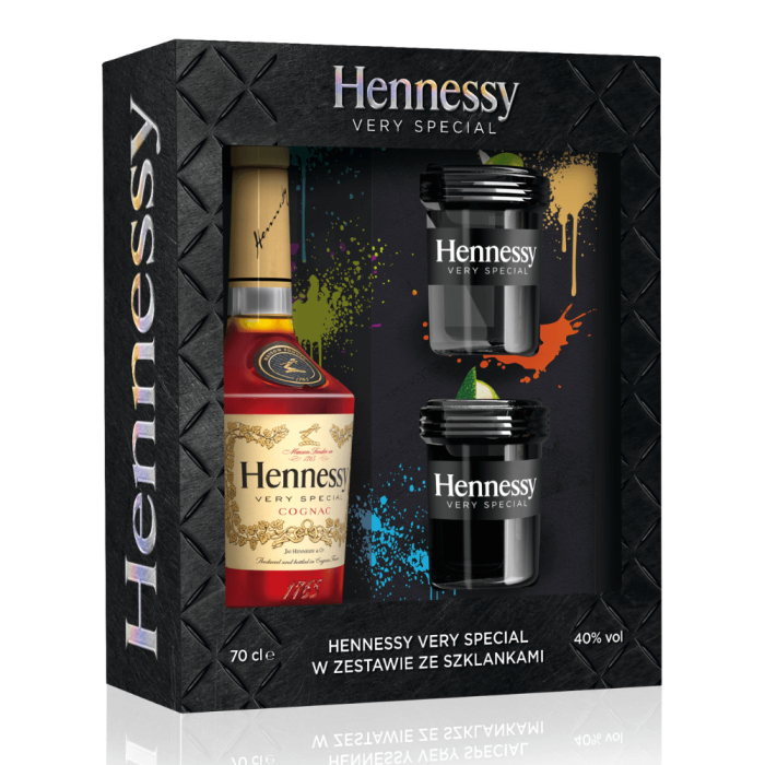 HENNESSY V.S. COGNAC 0,7L + 2 SZKLANKI